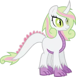 Size: 3847x3898 | Tagged: artist:xebck, blank flank, derpibooru import, dracony, hybrid, interspecies offspring, oc, oc:brillante, offspring, parent:spike, parents:spikebelle, parent:sweetie belle, safe, simple background, solo, transparent background, unofficial characters only, vector