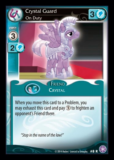 Size: 372x520 | Tagged: safe, derpibooru import, crystal pony, pony, armor, card, ccg, crystal games, crystal guard, crystal guard armor, enterplay, mlp trading card game