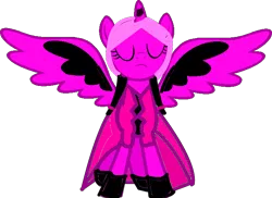 Size: 662x482 | Tagged: safe, artist:zoemelody, derpibooru import, oc, oc:melody heart, unofficial characters only, alicorn, pony, alicorn oc, solo, spread wings