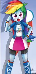 Size: 368x750 | Tagged: safe, alternate version, artist:the-butch-x, derpibooru import, part of a set, rainbow dash, equestria girls, adorasexy, beautiful, beautiful x, cute, cutie mark, cutie mark on equestria girl, dashabetes, explicit source, hand on hip, nail polish, sexy, solo
