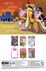 Size: 900x1384 | Tagged: safe, artist:sararichard, artist:tonyfleecs, derpibooru import, idw, applejack, fluttershy, pinkie pie, rainbow dash, rarity, twilight sparkle, twilight sparkle (alicorn), alicorn, pony, spoiler:comic, spoiler:comic25, cattle rustlers, female, flash, idw advertisement, mane six, mare, preview, the flash, variant cover