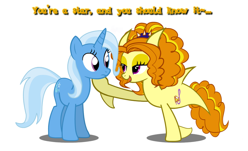 Size: 1318x806 | Tagged: safe, artist:flash equestria photography, derpibooru import, adagio dazzle, trixie, ponified, kelpie, original species, pony, shark, shark pony, siren, unicorn, adagio dazzle gets around, female, lesbian, mare, shipping, singing, song, triagio