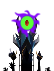 Size: 2114x2796 | Tagged: artist:thenarffy, colored sclera, crystal, crystal empire, dark crystal, dead source, derpibooru import, eye of sauron, green sclera, king sombra, lord of the rings, safe, sauron, simple background, transparent background