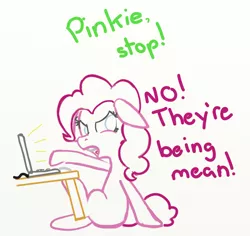 Size: 816x769 | Tagged: 4hoof, artist:evetssteve, computer, derpibooru import, pinkie pie, safe, solo