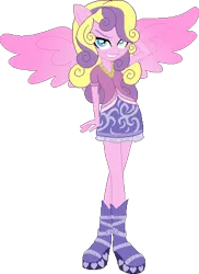 Size: 325x446 | Tagged: safe, artist:archerinblue, derpibooru import, princess skyla, equestria girls, bedroom eyes, equestria girls-ified, humanized, ponied up