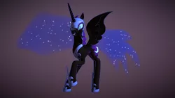 Size: 1280x720 | Tagged: 3d, artist:creatorofpony, blender, derpibooru import, nightmare moon, safe, solo