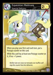 Size: 372x520 | Tagged: safe, derpibooru import, derpy hooves, pegasus, pony, card, ccg, crystal games, enterplay, female, mare, that one nameless background pony we all know and love