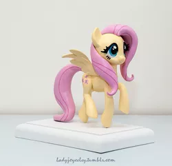 Size: 567x547 | Tagged: artist:ladyjoyceley, fluttershy, safe, sculpture, solo