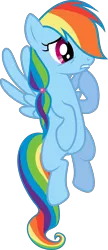 Size: 2000x4633 | Tagged: safe, artist:shutterflyyay, derpibooru import, rainbow dash, alternate hairstyle, flying, simple background, solo, transparent background, vector