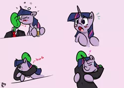 Size: 2240x1600 | Tagged: safe, artist:whydomenhavenipples, derpibooru import, twilight sparkle, oc, oc:anon, human, pony, blushing, comic, crying, drunk, drunk twilight, eyes closed, heart, hug, human on pony action, interspecies, kissing, open mouth, smiling, tears of joy, wide eyes