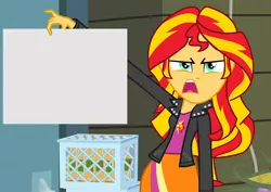 Size: 1016x720 | Tagged: safe, derpibooru import, sunset shimmer, equestria girls, exploitable meme, meme, paper, sunset is disgusted, template