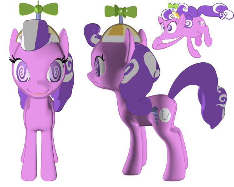 Size: 1280x1024 | Tagged: 3d, 3d model, artist:victordaworker, derpibooru import, safe, screwball