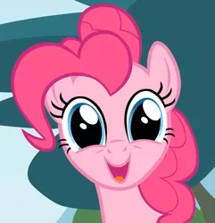 Size: 1027x1067 | Tagged: safe, derpibooru import, screencap, pinkie pie, earth pony, pony, pinkie apple pie, cute, diapinkes, faic, female, happy, looking at you, mare, open mouth, smiling, solo