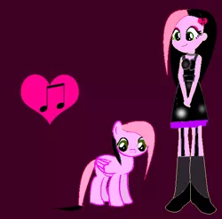 Size: 560x554 | Tagged: safe, artist:zoemelody, derpibooru import, oc, oc:melody heart, unofficial characters only, equestria girls, self ponidox, solo