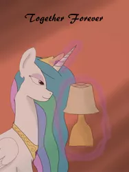 Size: 1950x2600 | Tagged: artist:cyrix-s, bedroom eyes, derpibooru import, lamp, lamplestia, princess celestia, safe, solo