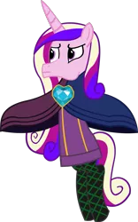 Size: 833x1335 | Tagged: safe, artist:jewelsfriend, derpibooru import, princess cadance, pony, bipedal, crossover, fi, hyrule warriors, simple background, the legend of zelda, the legend of zelda: skyward sword, transparent background, vector