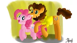 Size: 3628x2040 | Tagged: safe, artist:jbond, derpibooru import, cheese sandwich, pinkie pie, wallpaper