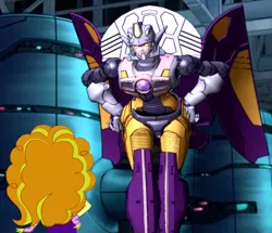 Size: 546x470 | Tagged: safe, derpibooru import, edit, edited screencap, screencap, adagio dazzle, equestria girls, rainbow rocks, chromia, crossover, thunderblast, transformers, transformers cybertron, transformers galaxy force