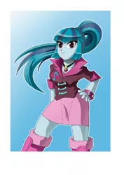 Size: 752x1063 | Tagged: safe, artist:shadeirving, derpibooru import, sonata dusk, equestria girls, rainbow rocks, large butt, looking at you, smiling, solo