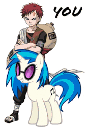 Size: 349x517 | Tagged: animated, derpibooru import, funk, gaara, gaara of the funk, naruto, naruto the abridged series, power connection, safe, vinyl scratch