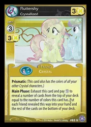 Size: 344x480 | Tagged: safe, derpibooru import, fluttershy, rainbow dash, card, ccg, crystal games, crystallized, enterplay, mlp trading card game