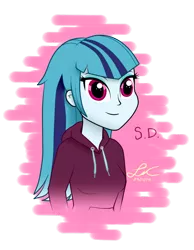 Size: 788x1013 | Tagged: safe, artist:lisan1997, derpibooru import, sonata dusk, equestria girls, rainbow rocks, cute, loose hair, solo, sonatabetes