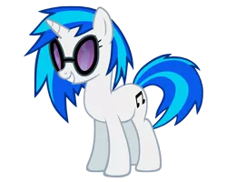 Size: 5000x4000 | Tagged: safe, artist:ikillyou121, derpibooru import, vinyl scratch, pony, unicorn, .psd available, absurd resolution, cutie mark, female, hooves, horn, mare, simple background, smiling, solo, sunglasses, teeth, transparent background, vector