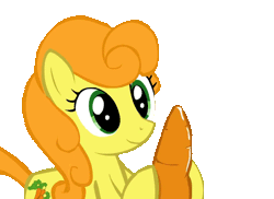 Size: 548x400 | Tagged: animated, artist:swfpony, carrot, carrot top, cute, cutie top, female, food, foodplay, golden harvest, hoofjob, implied penis, not a penis, not porn, solo, solo female, stroking, suggestive, vegetables