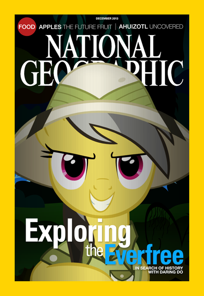 Size: 1280x1860 | Tagged: artist:buckweiser, daring do, derpibooru import, magazine cover, national geographic, parody, safe