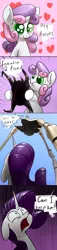Size: 900x3976 | Tagged: colored pupils, comic, crossover, derpibooru import, giant crab, half-life, half-life 2, headcrab, poison headcrab, rarity, rarity fighting a giant crab, safe, strider, sweetie belle, this will end in tears and/or death