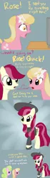 Size: 650x2316 | Tagged: artist:why485, ask, ask the flower trio, beret, clothes, comic, daisy, derpibooru import, flower trio, flower wishes, hat, lily, lily valley, roseluck, safe, sweater, tumblr