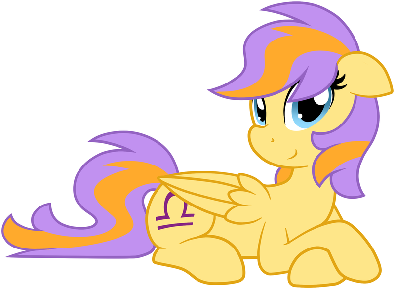 Size: 2193x1604 | Tagged: artist:furrgroup, ask libra pony, derpibooru import, libra, looking at you, ponyscopes, prone, resting, safe, simple background, smiling, solo, white background, zodiac