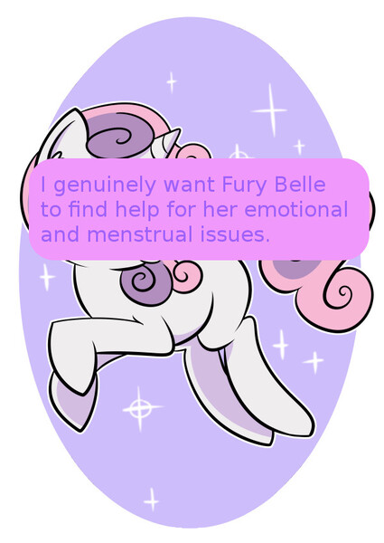 Size: 600x847 | Tagged: safe, derpibooru import, edit, sweetie belle, caption, confession, fury belle, pony confessions, text