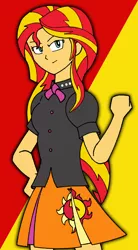 Size: 468x850 | Tagged: safe, artist:combatkaiser, derpibooru import, sunset shimmer, equestria girls, rainbow rocks, clothes swap, costume swap, recolor