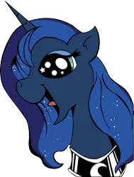 Size: 1336x1763 | Tagged: artist:lordcurly972, derpibooru import, happy, open mouth, princess luna, safe, simple background, solo, starry eyes, transparent background