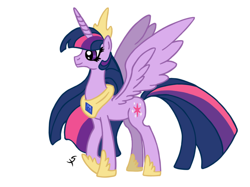 Size: 1296x968 | Tagged: safe, artist:xscaralienx, derpibooru import, twilight sparkle, twilight sparkle (alicorn), alicorn, pony, female, hoof shoes, jewelry, mare, older, peytral, regalia, simple background, solo, spread wings, tiara, transparent background, ultimate twilight, wings