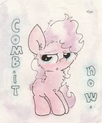 Size: 807x975 | Tagged: artist:slightlyshade, derpibooru import, diamond tiara, messy mane, safe, solo, traditional art