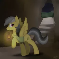 Size: 3000x3000 | Tagged: artist:cupcaken, daring do, derpibooru import, lamp, safe, solo