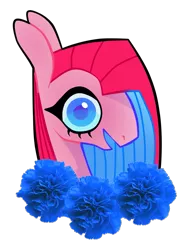 Size: 1323x1749 | Tagged: artist:riisusparkle, derpibooru import, flower, pinkamena diane pie, pinkie pie, safe, simple background, solo, transparent background