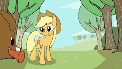 Size: 1280x720 | Tagged: safe, artist:kanashiipanda, derpibooru import, applejack, winona, dog, earth pony, pony, animated, cowboy hat, cute, duo, female, fetch, frame by frame, hat, hnnng, jackabetes, loop, mare, mouth hold, smooth as butter, stick, sweet dreams fuel, tail wag, weapons-grade cute, winonabetes