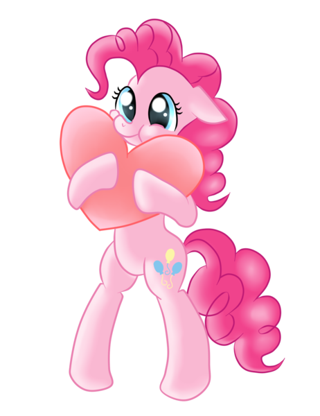 Size: 1000x1300 | Tagged: safe, artist:sofywywy, derpibooru import, pinkie pie, pony, bipedal, cute, diapinkes, floppy ears, heart, simple background, solo, transparent background