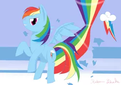 Size: 5000x3500 | Tagged: artist:ricktin, derpibooru import, medium, poster, rainbow dash, safe