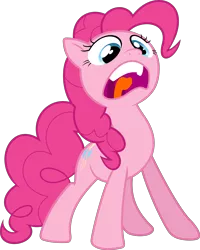 Size: 6000x7497 | Tagged: absurd resolution, artist:dasprid, derpibooru import, faic, filli vanilli, open mouth, pinkie pie, safe, simple background, solo, .svg available, transparent background, vector