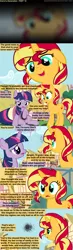 Size: 1120x3810 | Tagged: safe, artist:beavernator, derpibooru import, sunset shimmer, twilight sparkle, twilight sparkle (alicorn), alicorn, pony, unicorn, comic:end of a generation, alternate ending, alternate universe, comic, female, mare, needs more grey area