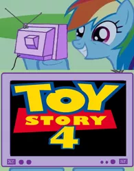 Size: 5408x6920 | Tagged: absurd resolution, derpibooru import, exploitable meme, meme, obligatory pony, rainbow dash, safe, toy story, toy story 4, tv meme