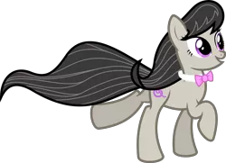 Size: 8843x6400 | Tagged: absurd resolution, artist:parclytaxel, derpibooru import, octavia melody, raised hoof, safe, simple background, smiling, solo, .svg available, transparent background, vector, windswept mane