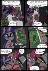 Size: 781x1156 | Tagged: safe, artist:metal-kitty, derpibooru import, derpy hooves, pinkie pie, twilight sparkle, twilight sparkle (alicorn), alicorn, pony, comic:expiration date, comic, crossover, derpy soldier, engie pie, expiration date, female, mare, team fortress 2, twi medic