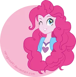 Size: 3631x3671 | Tagged: safe, artist:verygood91, derpibooru import, pinkie pie, equestria girls, beautiful, grin, long hair, solo, wink