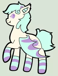 Size: 554x716 | Tagged: safe, artist:son-of-an-assbutt, derpibooru import, oc, unofficial characters only, bat pony, pony, clothes, fangs, female, mare, socks, striped socks