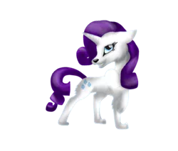 Size: 1024x874 | Tagged: safe, artist:lupiarts, derpibooru import, part of a set, rarity, wolf, simple background, solo, species swap, transparent background